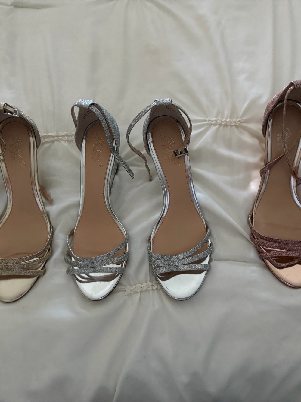 Women's 3 different colors Strappy High Heel Sandals. Sell/priced separately